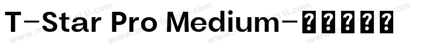 T-Star Pro Medium字体转换